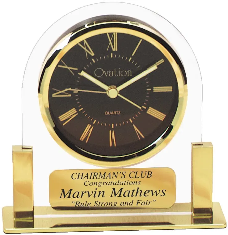 Assorted Clocks &mdash; Clock Awards from Rodriguez Engraving