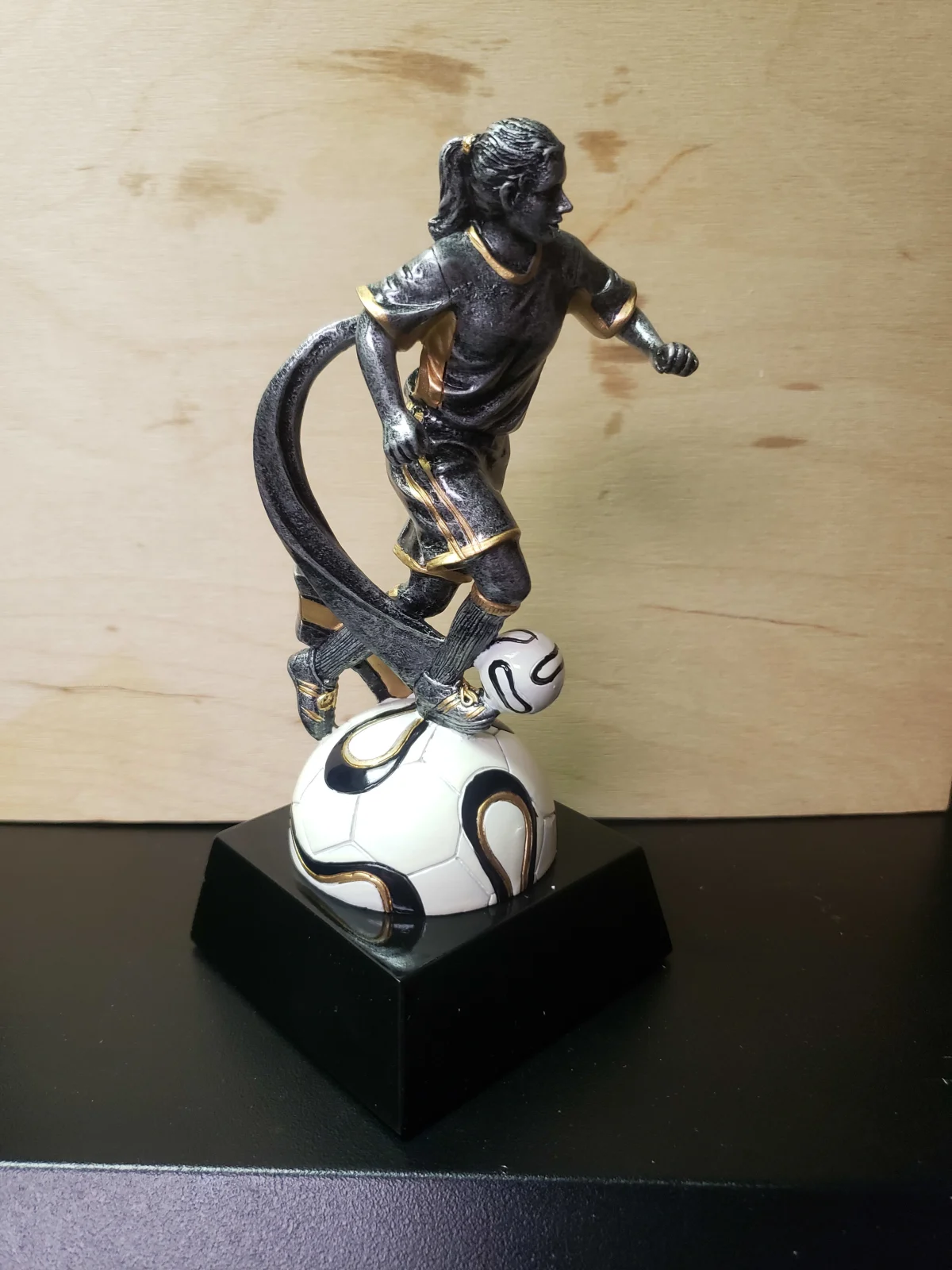 Female Soccer on Base &mdash; Clearance Overstock Limited Quantities from Rodriguez Engraving