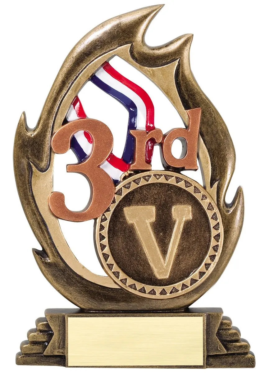 Flame Series Resin &mdash; Resin Awards from Rodriguez Engraving
