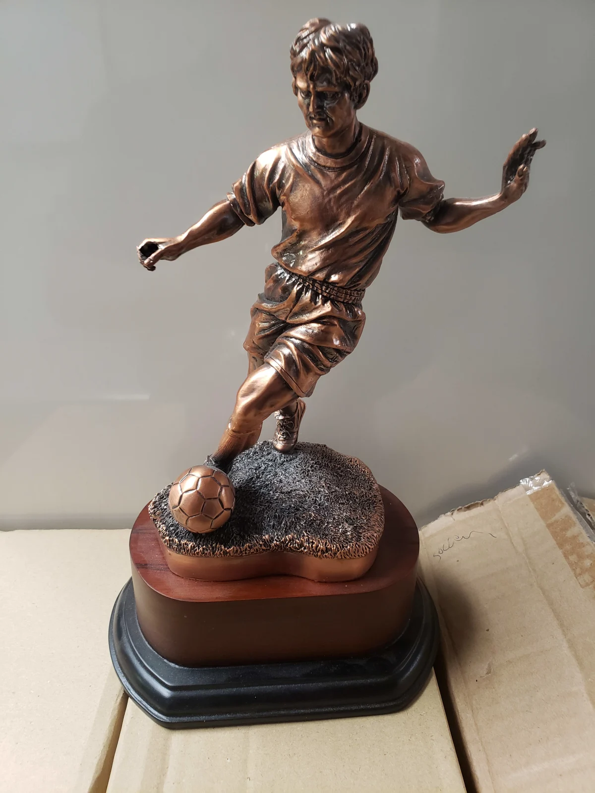 Male Resin Copper Statue &mdash; Clearance Overstock Limited Quantities from Rodriguez Engraving