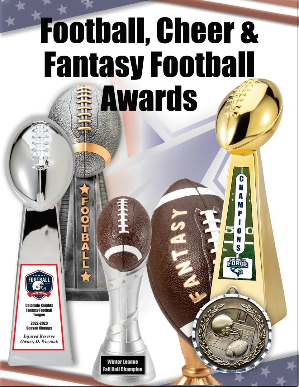 Football / Cheerleading Awards catalogue cover